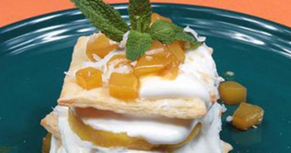 Coconut-Mango Napoleon