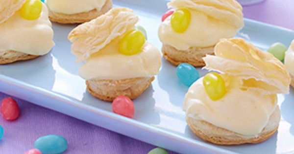 Robin’s Egg Lemon Cream Puffs