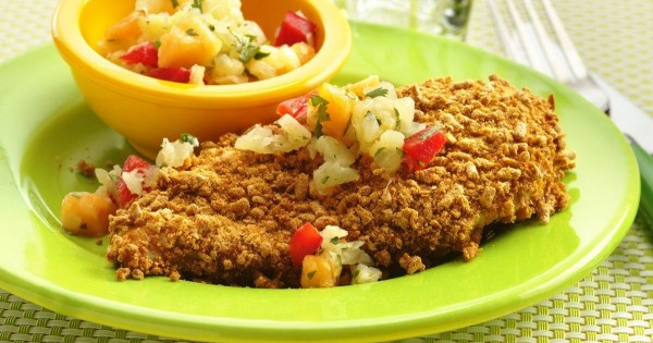 Caribbean Chicken And Pineapple Salsa