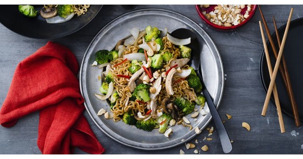 Spicy Chicken, Broccoli & Mushroom Stir Fry