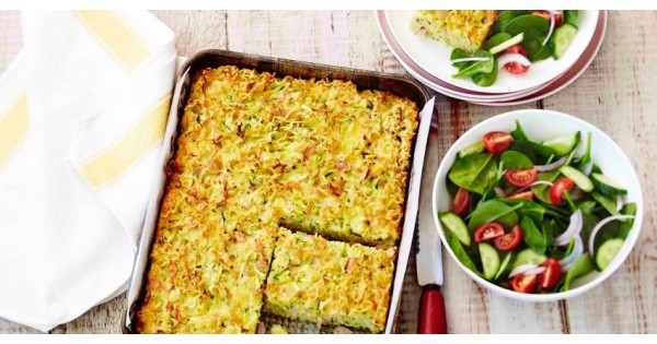 Noodle & Zucchini Slice
