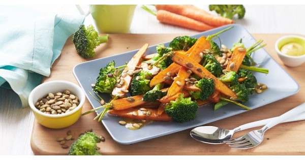 Carrot, Broccoli and Pepita Salad