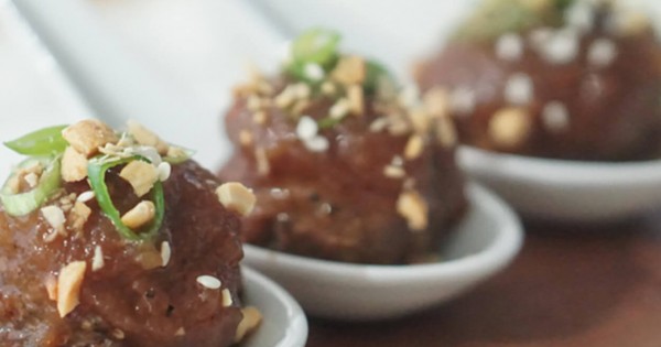 Asian Hoisin Apple Cocktail All-Bran* Meatball Appetizer