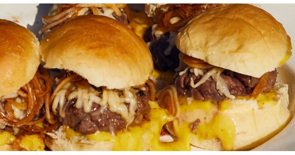 Beef Sliders with Provolone and Balsamic Onions