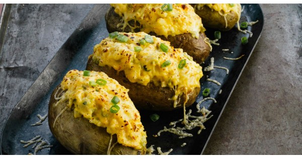 Spicy Smoked Gouda Twice-Baked Potatoes