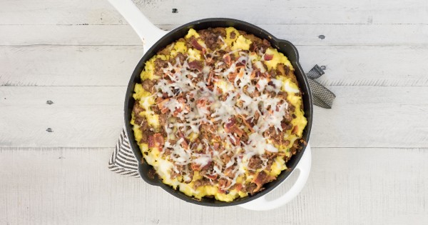 Sausage-Bacon and Cheese Breakfast Torte