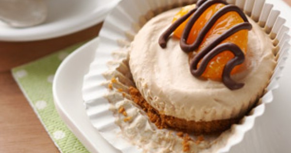 Frozen Mini Cinnamon-Coffee Cheesecakes