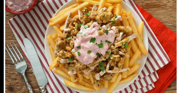 Leftover Turkey Superfries® With Stuffing And Cranberry