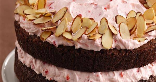 Almond Brownie-Cherry Mousse Torte