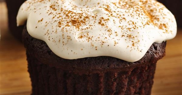 Chai Brownie Cupcakes with Creamy Froth