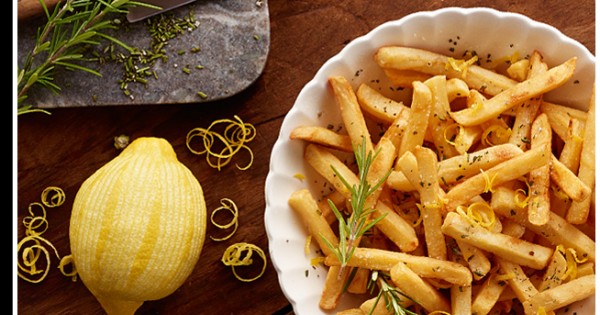Rosemary Fries With Zested Lemon