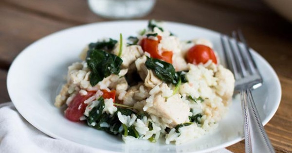 Chicken and Spinach Risotto