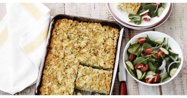 Noodle & Zucchini Slice