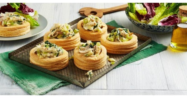 Open Chicken & Leek Pies