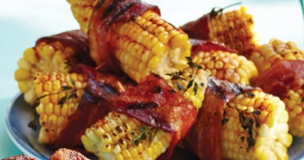 Bacon-Wrapped Barbecued Corn
