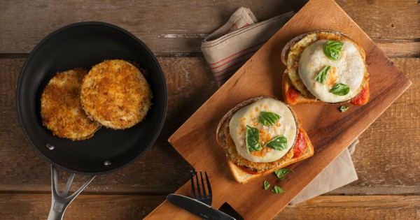 Open-Face Eggplant Parmesan