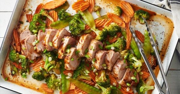 Sheet-Pan Teriyaki Pork and Vegetables