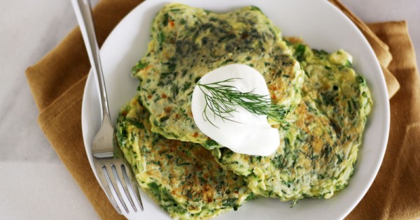 Greek Feta Zucchini Pancakes