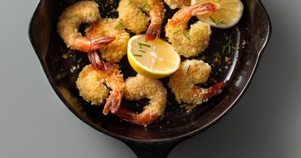 Crispy Panfried Panko Shrimp