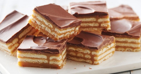 Triple-Layer Cracker Toffee Bars