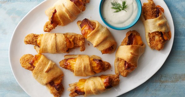 Chicken-Bacon-Ranch Crescent Roll-Ups