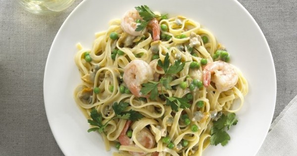 Creamy Seafood Fettuccine