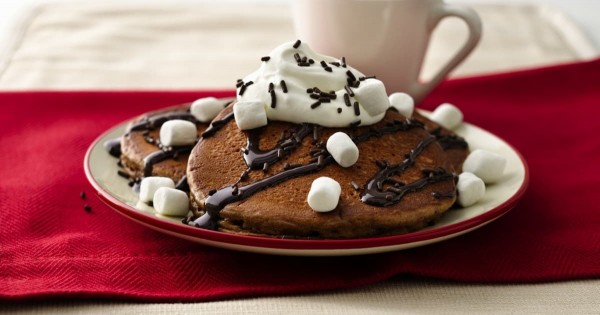 Hot Chocolate Pancakes