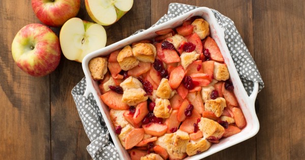 Apple Cranberry Biscuit Bake