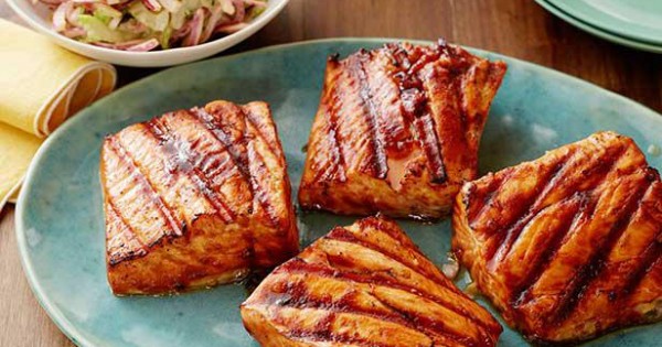 Sweet and Spicy Grilled Salmon