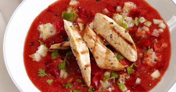 Gazpacho With Lime Chicken