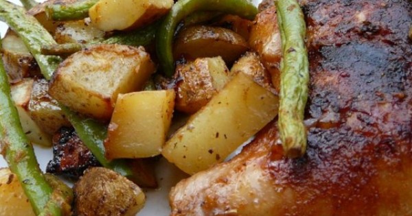 Greek Lemon Chicken and Potato Bake