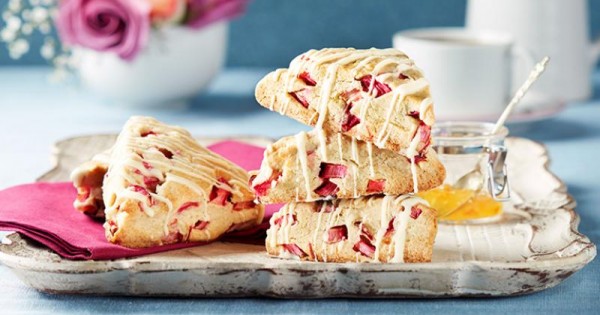 Rhubarb Scones