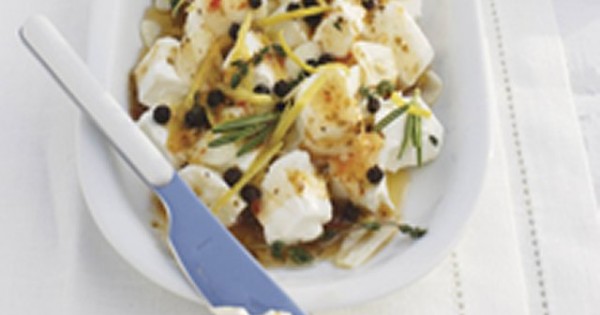 Herb-Marinated Cream Cheese Bites