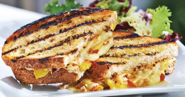 Peach & Comté Grilled Cheese