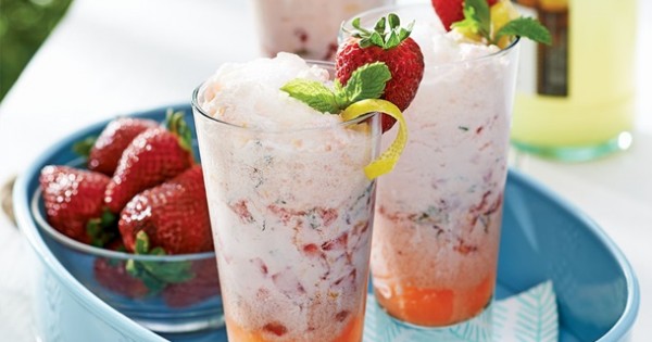 Fizzy Lemonade and Strawberry Floats