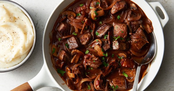 Quick and Easy Beef Bourguignon for Two
