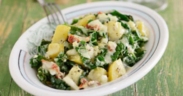 Kale with Potatoes and Bacon