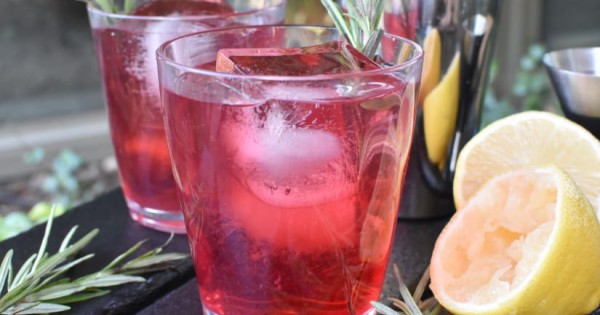 Whiskey Sour With Cranberries - A Fall Camping Cocktail