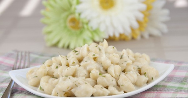 Creamy Garlic Shells