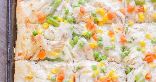 Turkey Pot Pie Slab Pizza