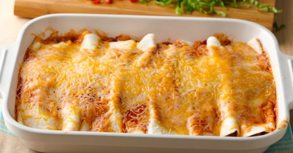 5-Ingredient Beef Enchilada Casserole