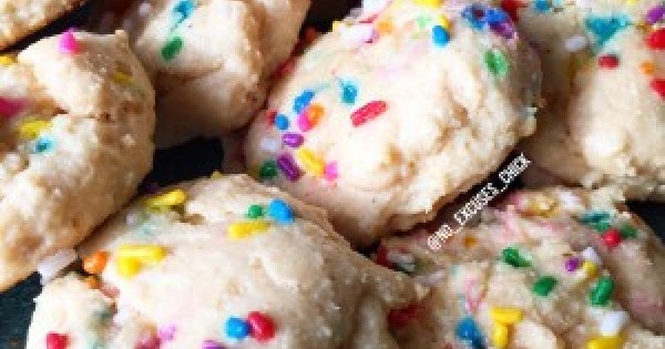 Birthday Cake Protein Cookies