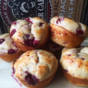Raspberry Protein Pancake Muffins-image
