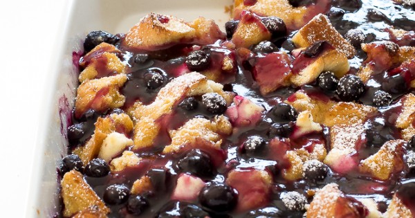 Overnight Blueberry French Toast Bake