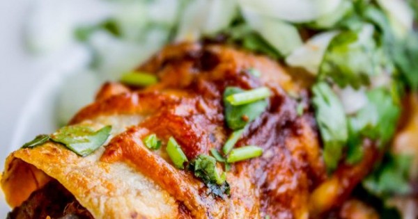 Sweet Potato and Black Bean Enchiladas