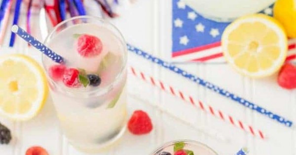 Spiked Triple Berry Basil Lemonade