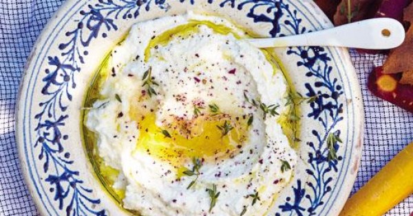 Roasted Garlic and Feta Hummus