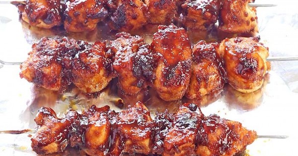 Bacon BBQ Chicken Kabobs
