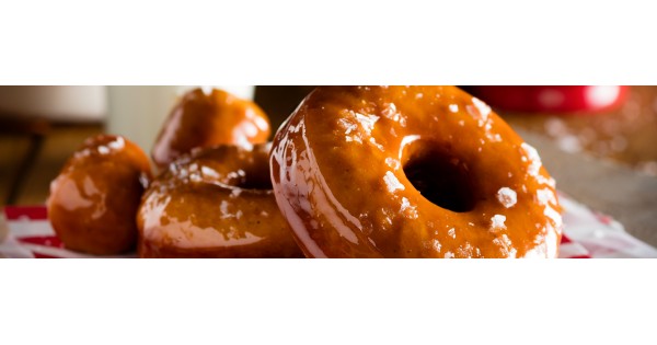 Salted Caramel Glazed Doughnuts