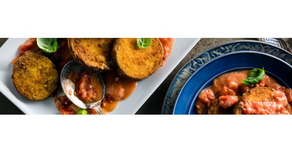 Breaded Eggplant in a Rosé Sauce
